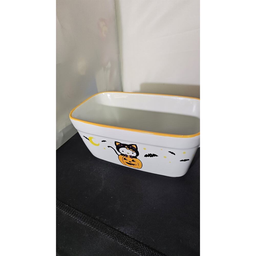 Sanrio Hello Kitty Halloween Black Cat Costume Kitchen Baking Loaf Pan Dish
